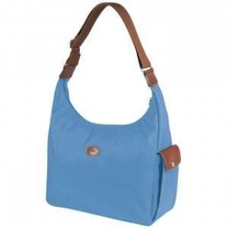 Longchamp soldes sortie Besace Le Pliage Hobo Bleu